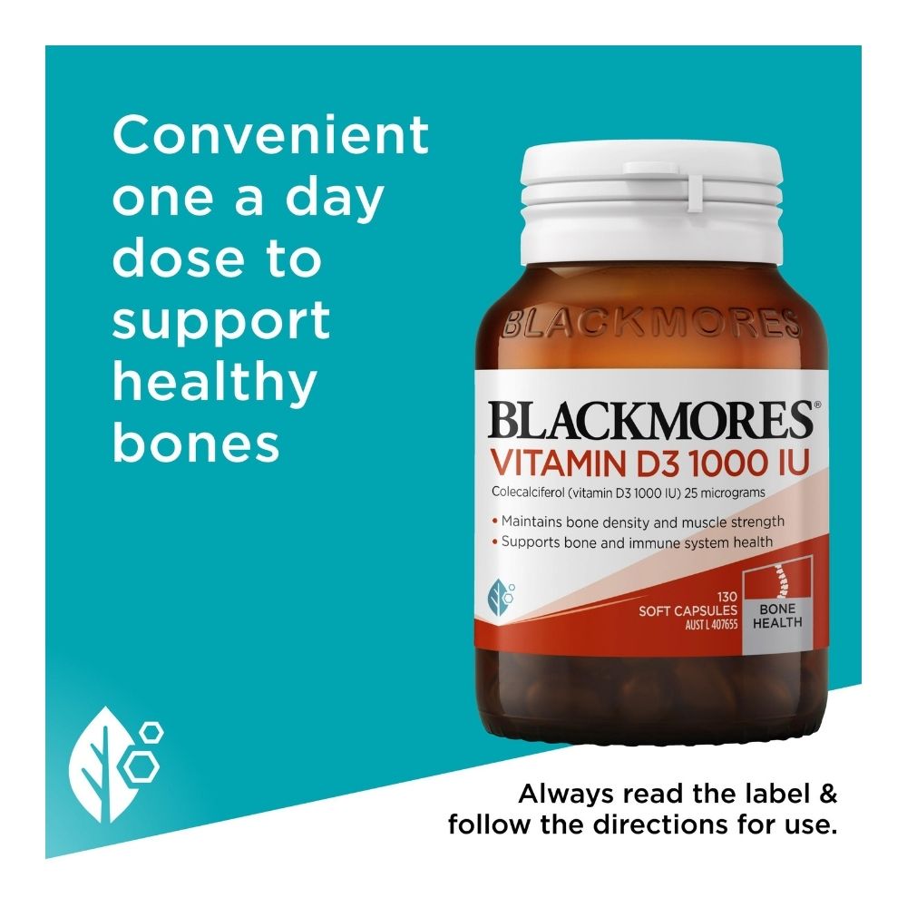 Blackmores Vitamin D3 1000 IU 130 Capsules