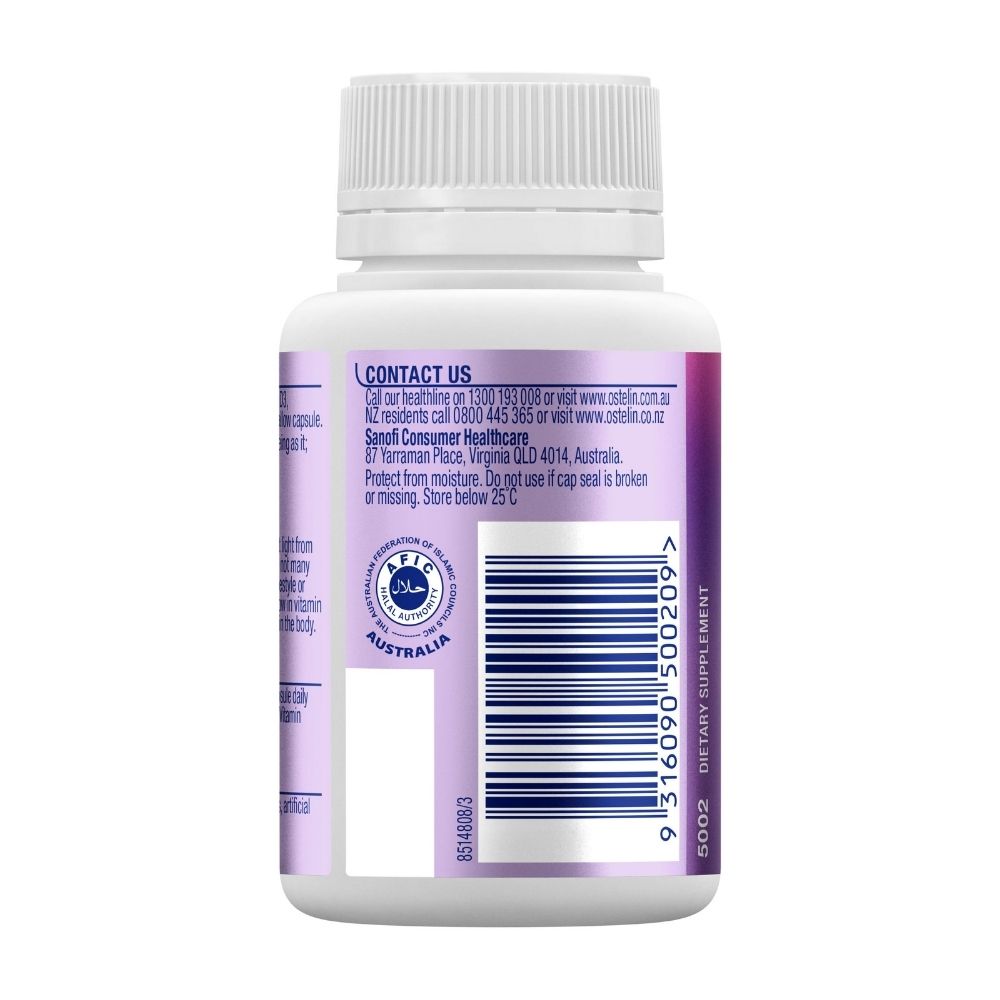 Ostelin Vitamin D3 1000IU – 130 Liquid Capsules