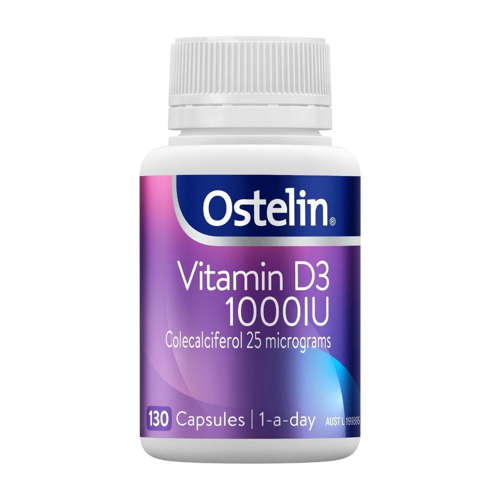 Ostelin Vitamin D3 1000IU – 130 Liquid Capsules