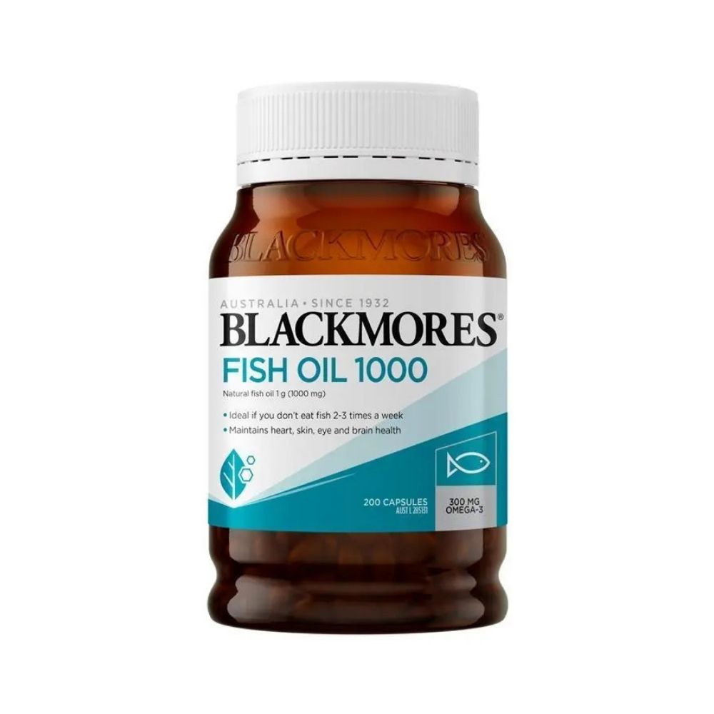 Blackmores Fish Oil 1000mg Omega-3 Capsules 200 Capsules