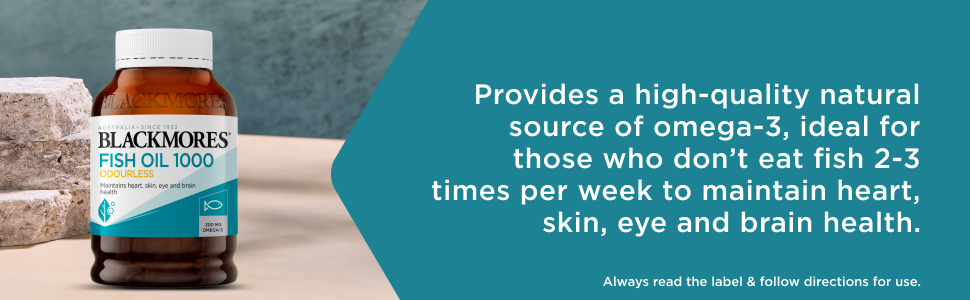 Blackmores Fish Oil 1000mg Omega-3 Capsules 200 Capsules image 2