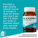Blackmores Fish Oil 1000mg Omega-3 Capsules 200 Capsules 4